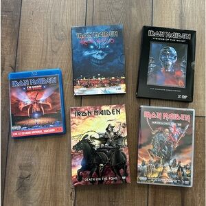 Iron Maiden Concert DVD/Blu Ray Collection - SET OF FIVE